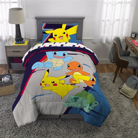 pokemon comforter|pokemon full comforter set.